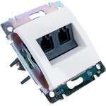 VALENA Computer socket RJ45x2 white