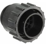 Plug housing, 14 pole, crimp connection, screw locking, straight, 206044-1
