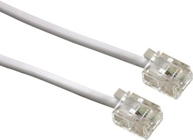 GCR-TP6P4C-0.25m, GCR Телефонный шнур удлинитель для аппарата 0.25m 6P4C (джек 6p4c - jack 6p4c) белый