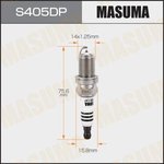 S405DP, Свеча зажигания Masuma S405DP Double Platinum (PFR6X-11)