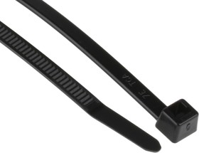 Фото 1/3 111-05850 T50S-PA66HS-BK, Cable Tie, Inside Serrated, 150mm x 4.6 mm, Black Polyamide 6.6 (PA66), Pk-100