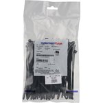 111-05850 T50S-PA66HS-BK, Cable Tie, Inside Serrated, 150mm x 4.6 mm ...