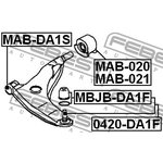 0420-DA1F, Опора шаровая переднего нижнего рычага