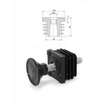 , Заглушка 40x40, с гайкой М10, комплект 8 шт, БП-00002787