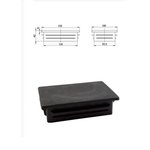 , Заглушка 150x100, для профильной трубы, 5 шт, БП-00002801