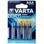 Батарейка VARTA High Eneargy AAA бл. 4 04903121414