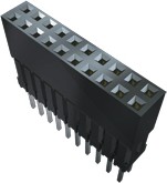 Фото 1/3 ESQ-110-14-G-D, ESQ Series Straight Through Hole Mount PCB Socket, 20-Contact, 2-Row, 2.54mm Pitch, Solder Termination