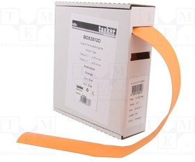BOX 2512 O, Термоусадочная трубка; без клея; 2: 1; 25,4мм; L: 5м; оранжевый