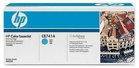 Фото 1/10 Картридж HP CE741A для принтеров HP Color LaserJet Professional CP5225, CP5225n, CP5225dn (голубой, 7300 стр.)