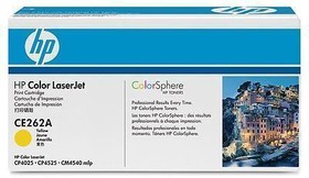 Фото 1/10 Картридж HP CE262A для HP Color LaserJet Enterprise CP4025n, CP4025dn, CP4525n, CP4525dn, CP4525xn, CM4540 mfp (желтый, 11000 стр.)