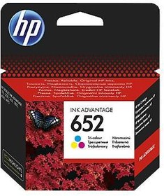 Фото 1/10 Картридж цветной HP 652 для Deskjet Ink Advantage 1115, 2135, 3635, 4535, 3835, 4675. Ресурс 200 стр (F6V24AE)
