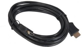 (CC-HDMI4L-10) Кабель HDMI Gembird/Cablexpert CC-HDMI4L-10, 3.0м, v1.4, 19M/19M, серия Lihgt, черный, позол.разъемы, экран, пакет