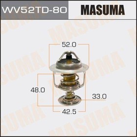 WV52TD-80, Термостат Toyota Yaris/Vitz 99-, Platz 99- MASUMA