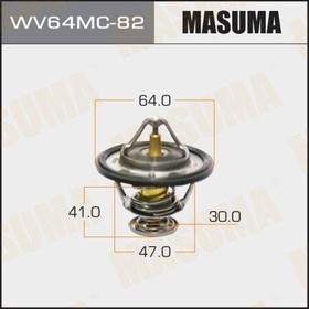 WV64MC-82, Термостат MMC Pajero 00-; Nissan X-Trail (T30); Hyundai Santa Fe 00-; Kia Sportage 04- MASUMA