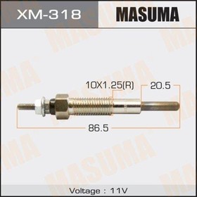 XM-318, Свеча накаливания MASUMA PM-164 /4D56 (1/10/100)