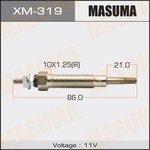 XM-319, Свеча накала MASUMA Mitsubishi (4M40)