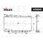 acrb048, Радиатор KIA SPECTRA/SHUMA 1.5-1.8 A/T 96-07 паяный