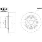 Диск тормозной задний (1шт.) BD5285