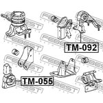 TM-092, Подушка двигателя задняя