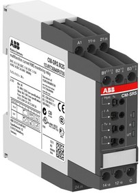 ABB Однофазное реле контроля тока CM-SRS.M1S многофункц. (диапаз. изм. 3- 30мА, 10-100мA, 0.1-1A) питание 24-240В AC/DC, 1ПК, винт.клеммы