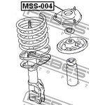 MSS-004, MSS-004_опора амортизатора переднего! без подшип.\ Mitsubishi ...