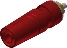 Фото 1/2 972358701, Red Female Banana Socket, 4 mm Connector, Solder Termination, 32A, 1000V ac/dc, Gold
