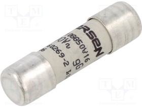 DF2CN16, Fuse: fuse; gG; 16A; 500VAC; ceramic; 10x38mm