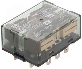 Фото 1/2 SP4-DC24V, General Purpose Relays 10A 24VDC 4PDT PLUG-IN
