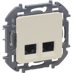 Legrand INSPIRIA Слоновая кость Двойная розетка RJ 45 - категория 6 - UTP