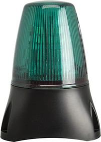 Фото 1/4 LEDD100-05-04, LEDD100 Series Green Flashing Beacon, 40 → 380 V dc, 85 → 285 V ac, Surface Mount, LED Bulb, IP65