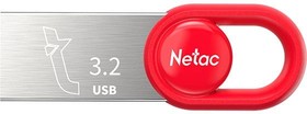 Фото 1/10 Флеш Диск Netac 128Gb UM2 NT03UM2N-128G-32RE USB3.2 серебристый/красный