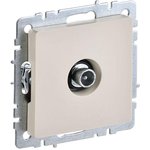 BR-A10-P-K10, BRITE Роз. TV проходная РТВ10-0-БрКр беж. IEK