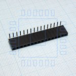 DS1024-1X16R2, (PBS-16R), Гнездо на плату угловое 1x16 конт., шаг 2.54 мм. ...