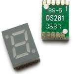 HDSM-283C 7-Segment LED Display, CC Red 7.5 mcd RH DP 7mm