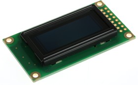 Фото 1/2 MCOB20805AV-EYP, Графический OLED дисплей, 8 x 2, Желтый на Черном, 5В, Параллельный, 58мм x 32мм, -40 °C