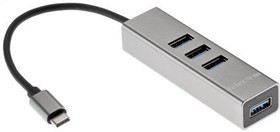 Фото 1/4 Telecom Переходник USB 3.1 Type-C -- 4 USB3.0, Aluminum Shell, 0.2м Telecom  TA310C (7958820049095)