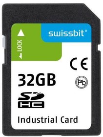 SFSD032GL1AS1TO- E-NG-221-STD, Memory Cards Industrial SD Card, S-600, 32 GB, SLC Flash, -25C to +85C