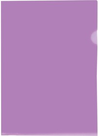 Фото 1/3 Папка-уголок Fmu15-6872 А4, 150 мкм, пластик, прозрачная, фиолетовая Fmu15-6_872