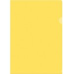 Папка-уголок Fmu15-2864 А4, 150 мкм, пластик, прозрачная, желтая Fmu15-2_864