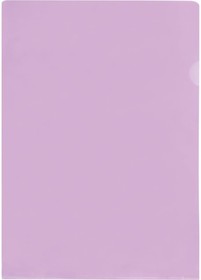 Фото 1/3 Папка-уголок Fmu15-1288 А4, 100 мкм, пластик, прозрачная, фиолетовая Fmu15-12_884