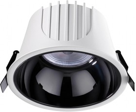 Novotech 358703 SPOT NT21 207 белый/черный Светильник встраиваемый светодиодный IP20 LED 4000К 40W 100-265V KNOF