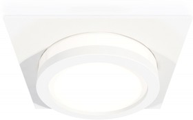 Фото 1/2 Ambrella Комплект встраиваемого светильника XC8061017 SWH/FR белый песок/белый матовый GX53 (C8061, N8412)