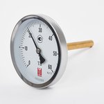 Биметаллический термометр ТБ 100Т/100 (0-60С), G1/2, кл. т. 1,5 1161001013