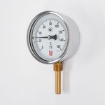 Биметаллический термометр ТБ 100Р/100 (0-160С), G1/2, кл. т. 1,5 1161001002