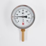 Биметаллический термометр ТБ 100Т/100 (0-160С), G1/2, кл. т. 1,5 1161001010