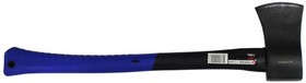 F21125LB24, Топор с фиберглассовой ручкой и резиновой противоскользящей накладкой (1100г,L-690мм)