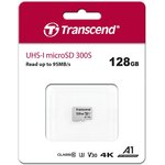 TS128GUSD300S, Флеш карта microSD 128GB Transcend microSDXC Class 10 UHS-I U3 ...
