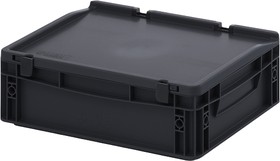 ESDED43-12HG, Anti-static, Conductive, Dissipative PP ESD-Safe Box 400mm (L) 135mm (H)