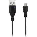 Дата-кабель Smartbuy USB - micro USB, цветные, длина  1 м, черный (iK-12c black)