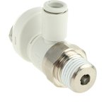 AS2201FS-02-06S, AS Series Threaded Speed Controller, R 1/4 Male Inlet Port x ...